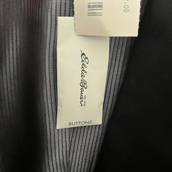 Eddie Bauer Classic Black Single Button Lined Wool Blend Blazer Size 4 NWT - Picture 6 of 10